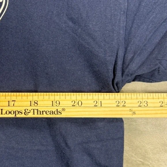 VTG Gildan FDNY Marine 1 Never Forget 9-11-01 Navy Blue Graphic T-Shirt Mens XL - Picture 6 of 7